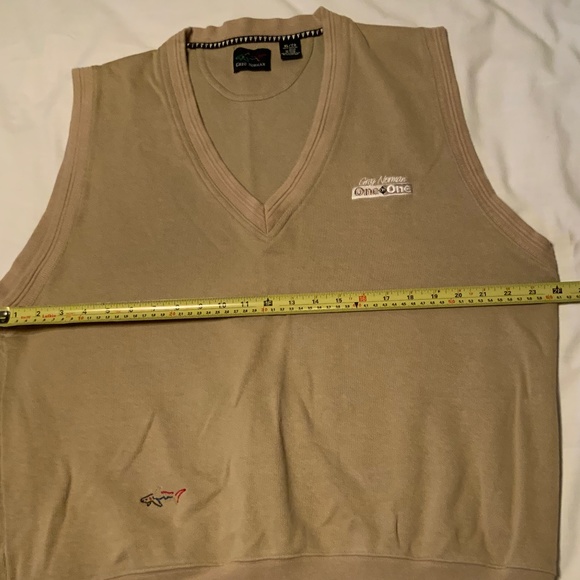 Greg Norman 100% Cotton Tan Pullover Vest (XL) - Picture 8 of 13
